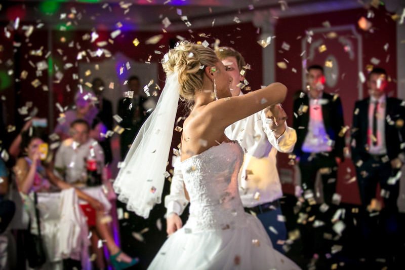 Couple at wedding
